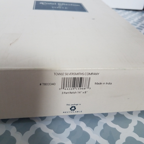 Relish Dish The Pintel Collection by Towle 14 x 8 - Picture 5 of 10